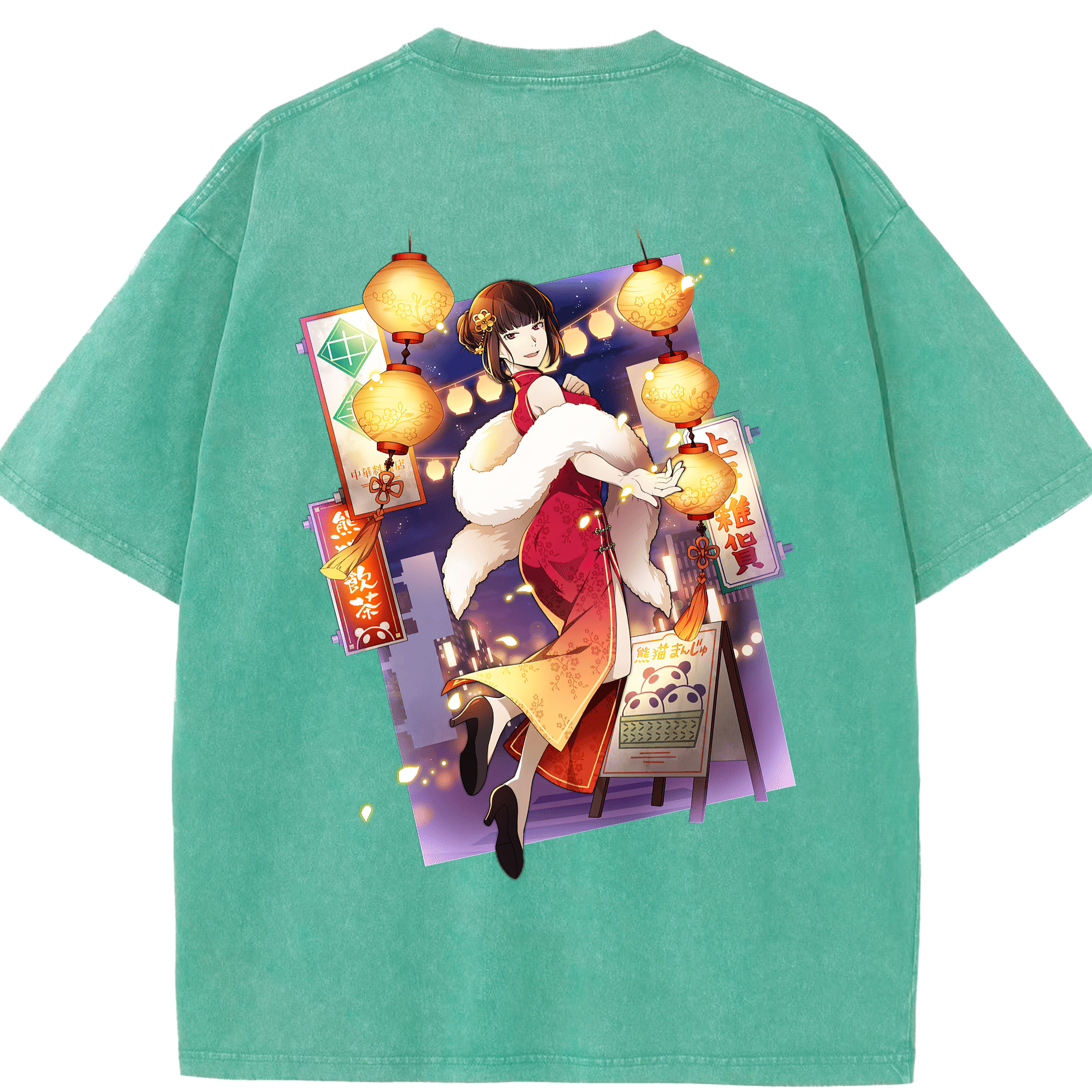 （画像用） 文豪ストレイドッグス Bungo Stray Dogs 綿100% ヴィンテージ風 半袖Tシャツ（背面プリント）